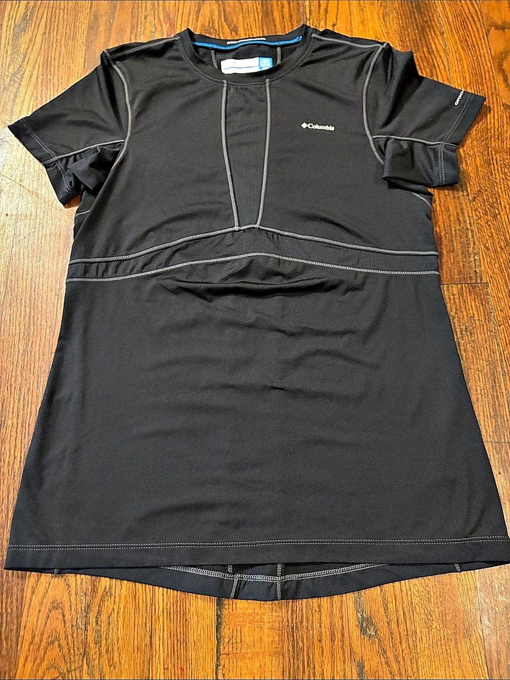 🎉Like New! Columbia Omni-Freeze ICE Athletic Short Sleeve Top Black Size Medium!